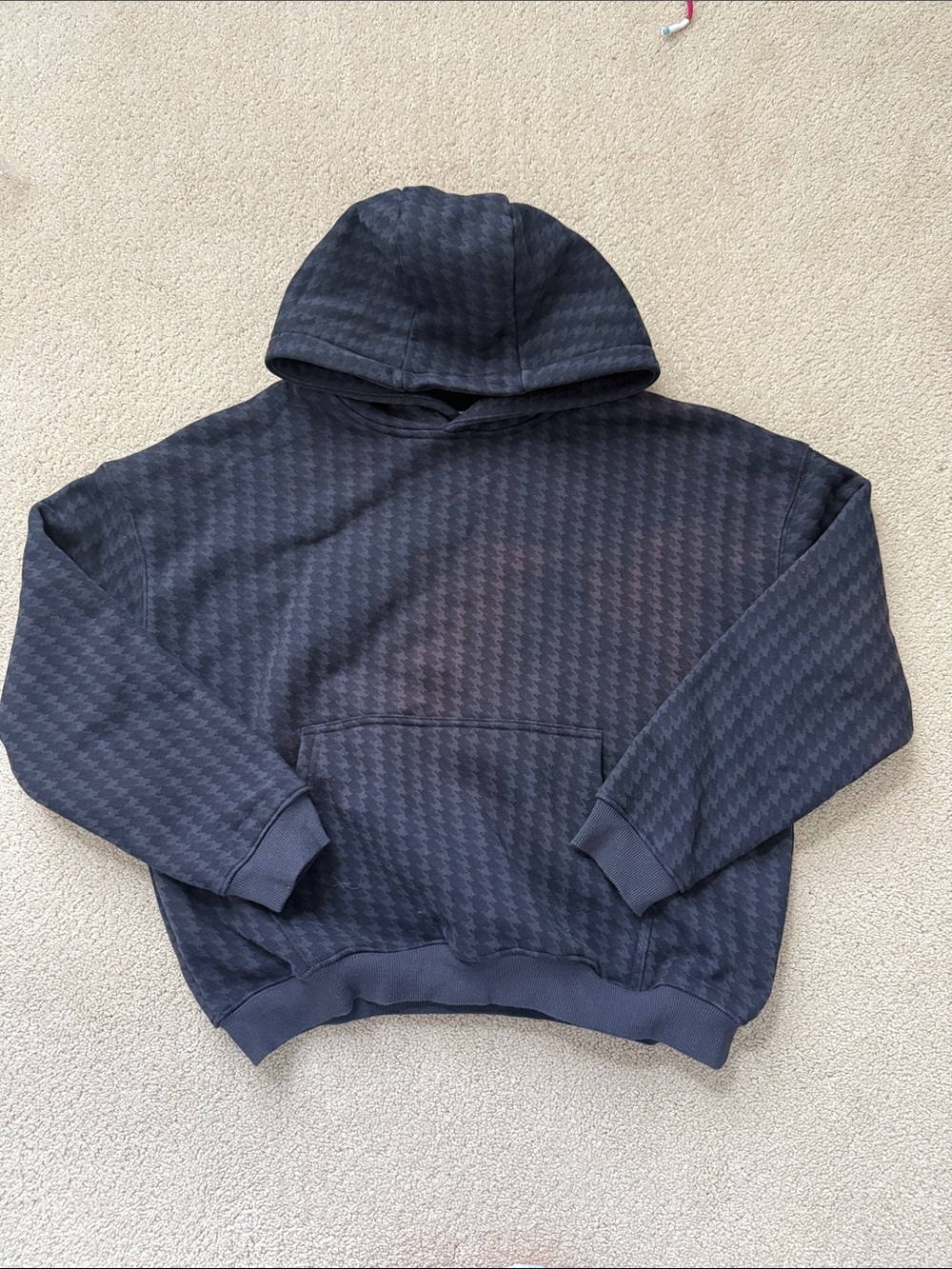 ACTA Houndstooth black hoodie